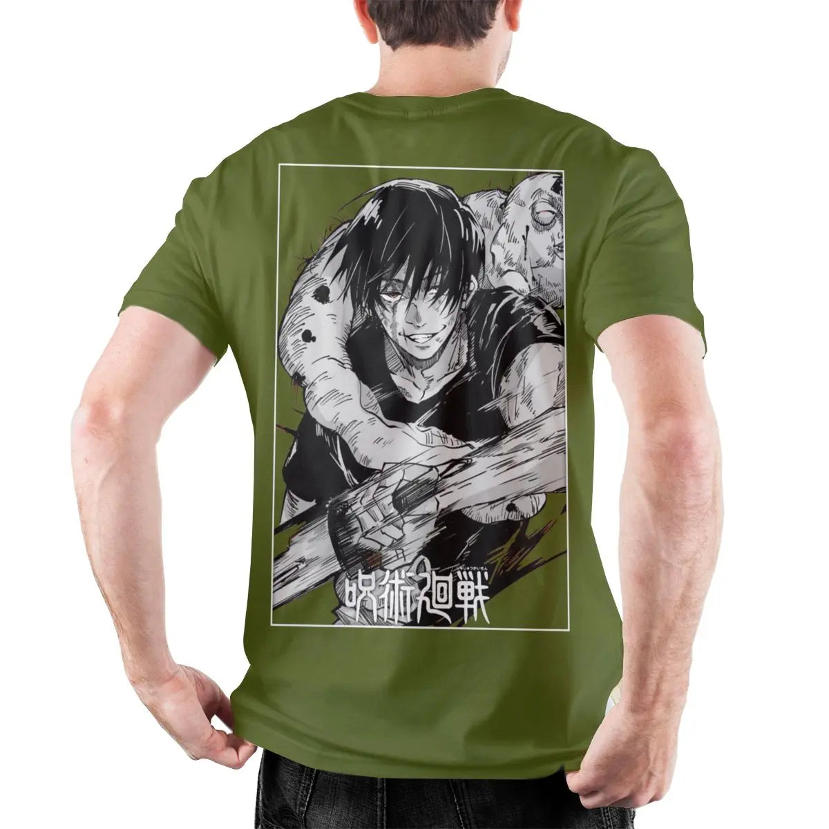 Men's Toji Fushiguro Knife JJK Anime T Shirt