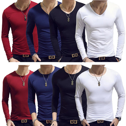 T Shirts Men Long Sleeve
