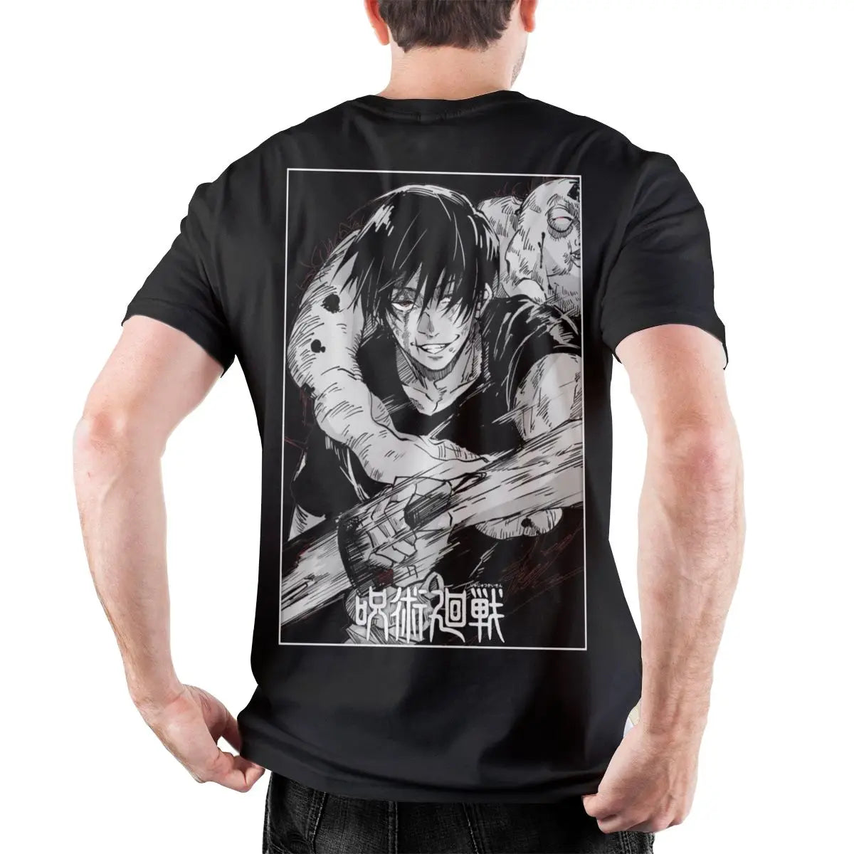 Men's Toji Fushiguro Knife JJK Anime T Shirt