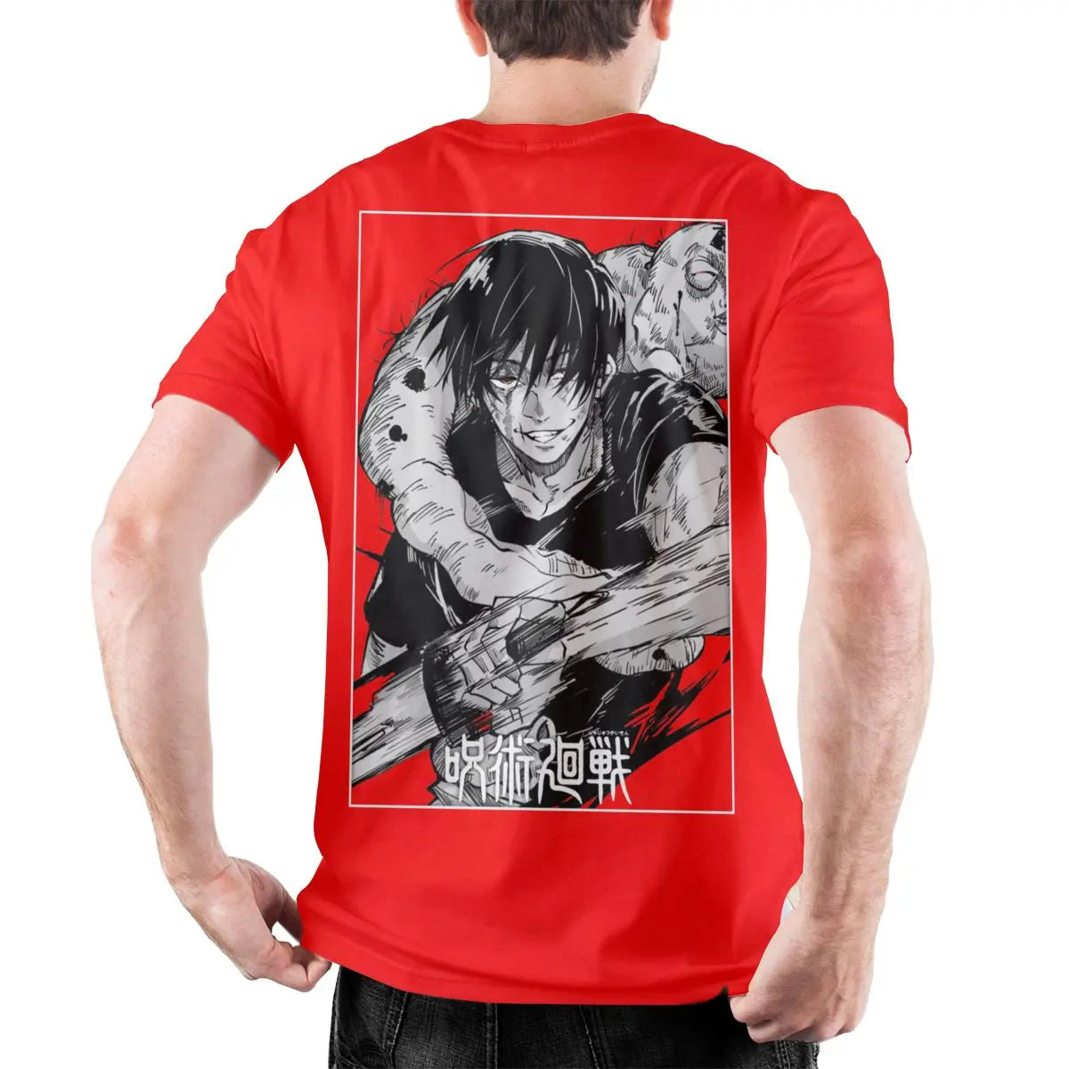 Men's Toji Fushiguro Knife JJK Anime T Shirt