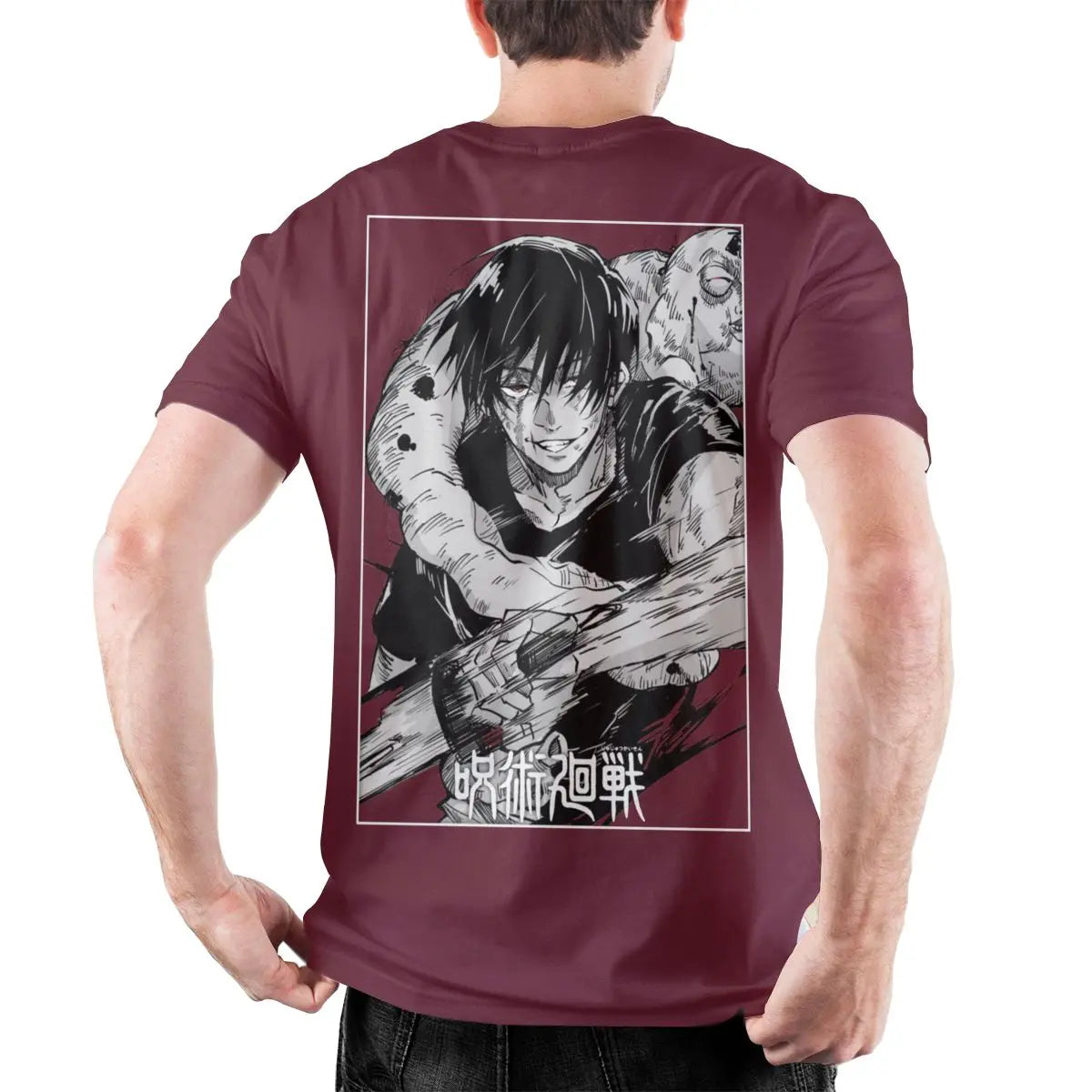 Men's Toji Fushiguro Knife JJK Anime T Shirt